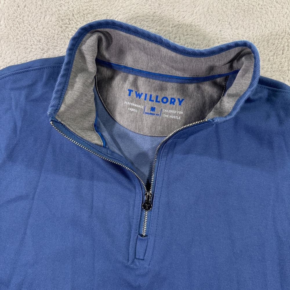 Men's Blue Quarter-Zip Sweater